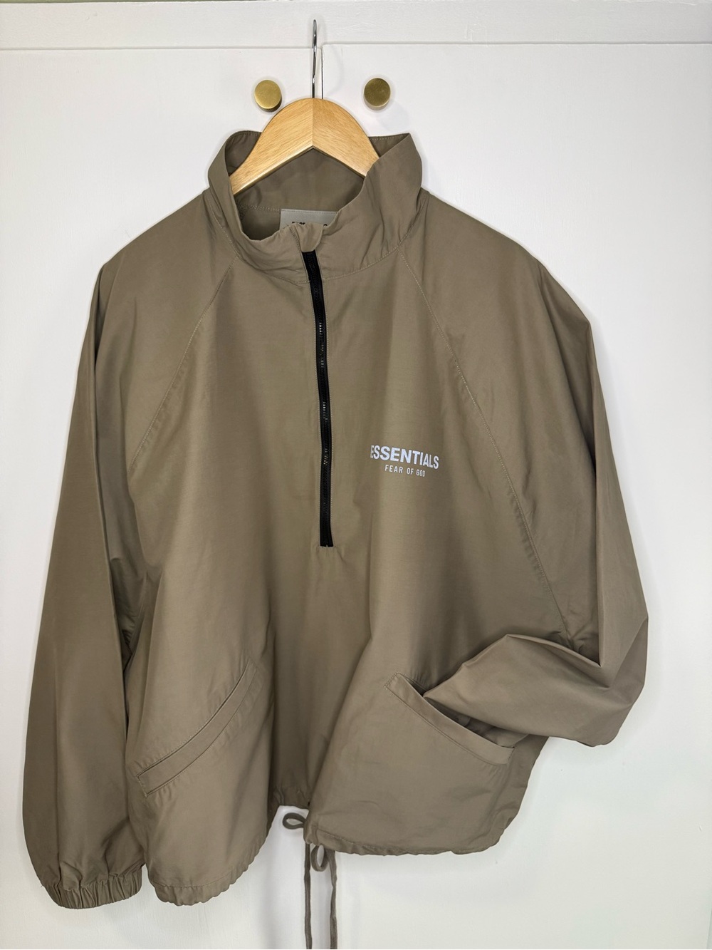Fear of God Taupe Pullover Windbreaker